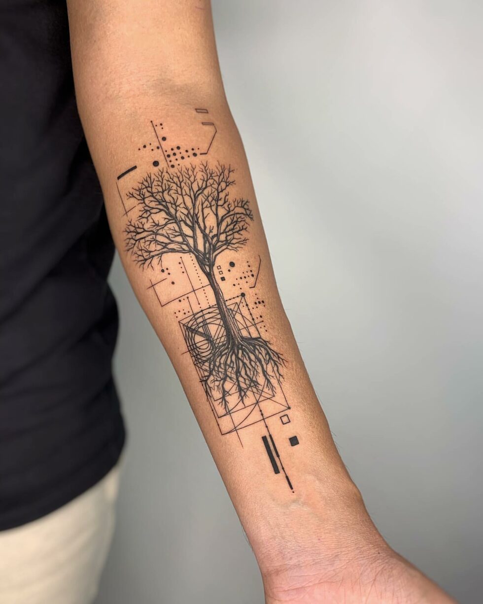 33 Geometric Tattoo Ideas for Men & Women in 2023