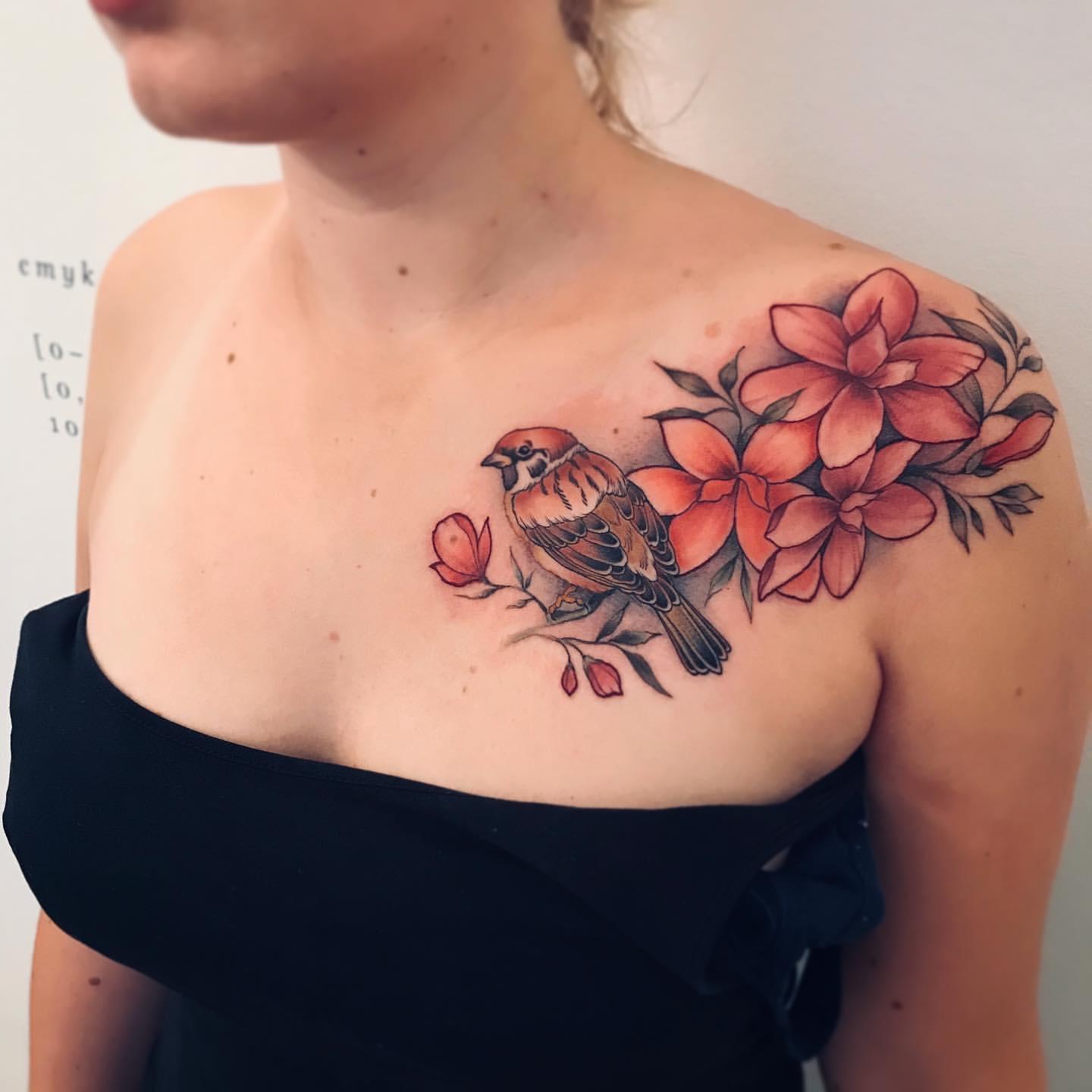 Sparrow Tattoo Ideas 3