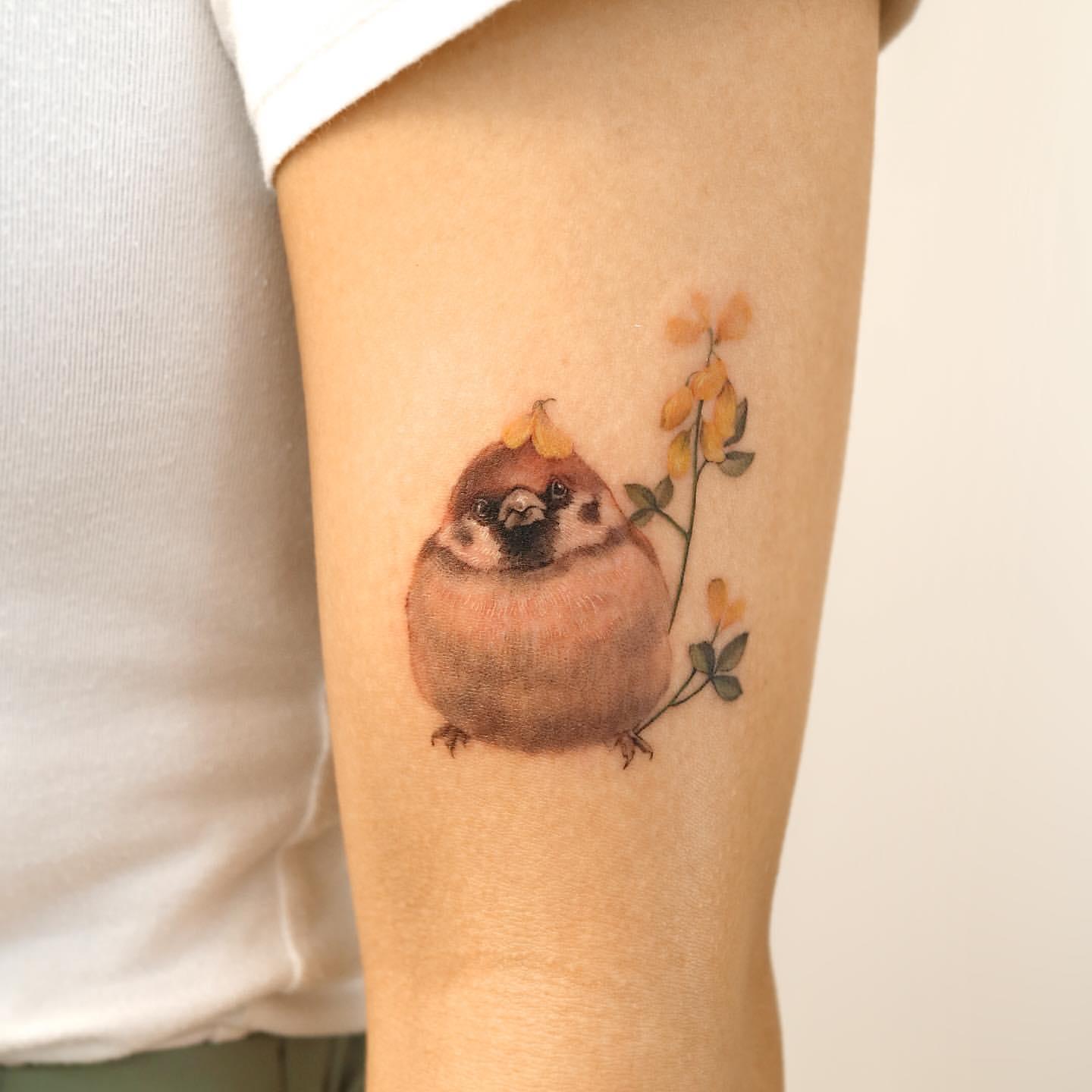 Sparrow Tattoo Ideas 15