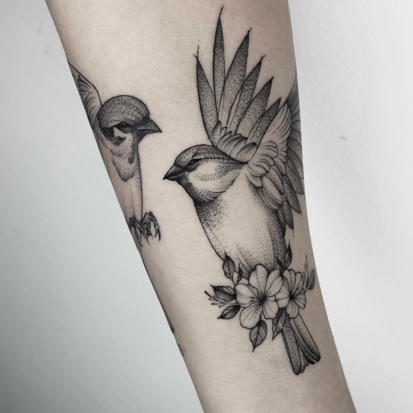Sparrow Tattoo Ideas 17