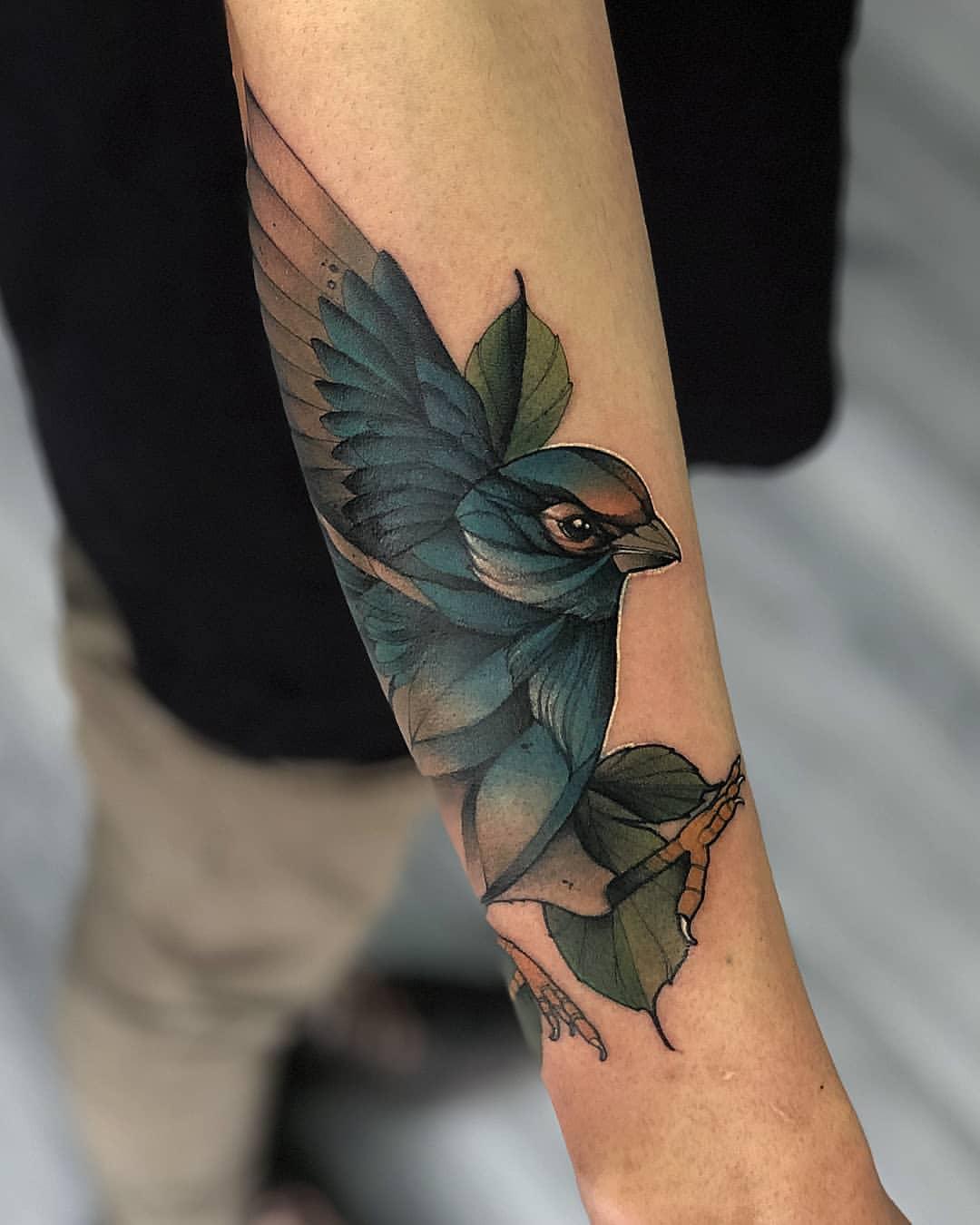 Sparrow Tattoo Ideas 26