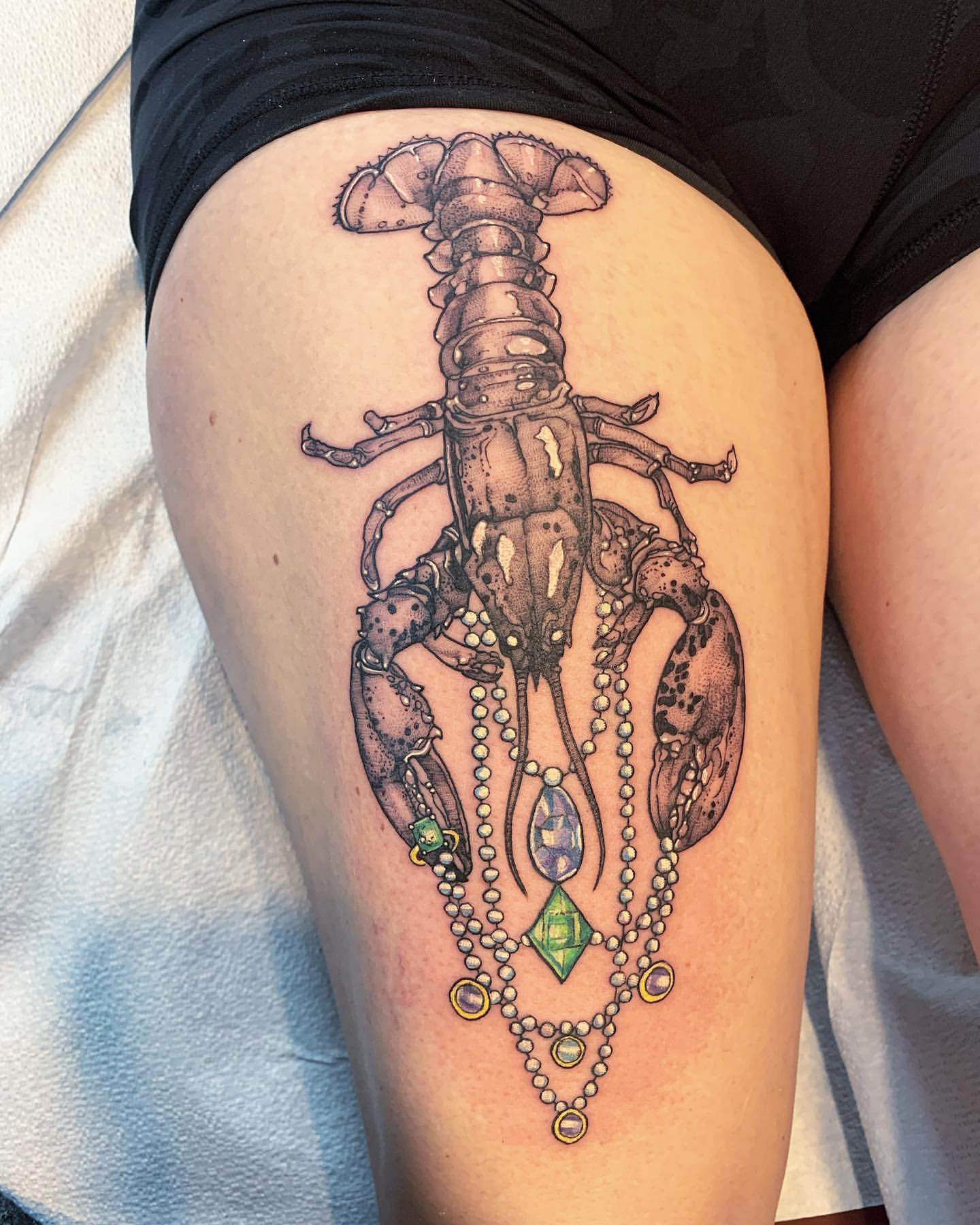 Lobster Tattoo Ideas 11