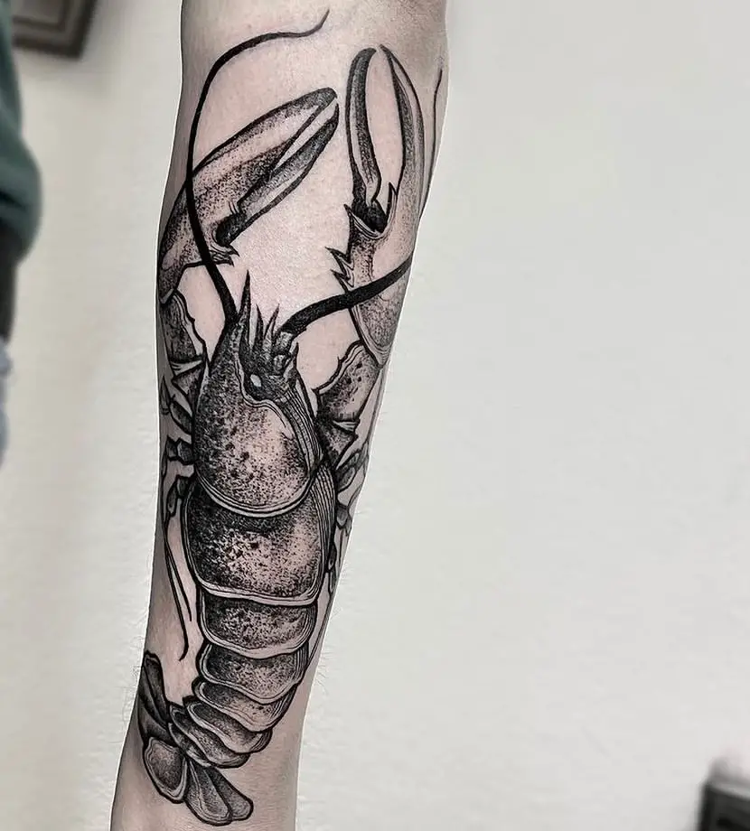 Lobster Tattoo Ideas 13