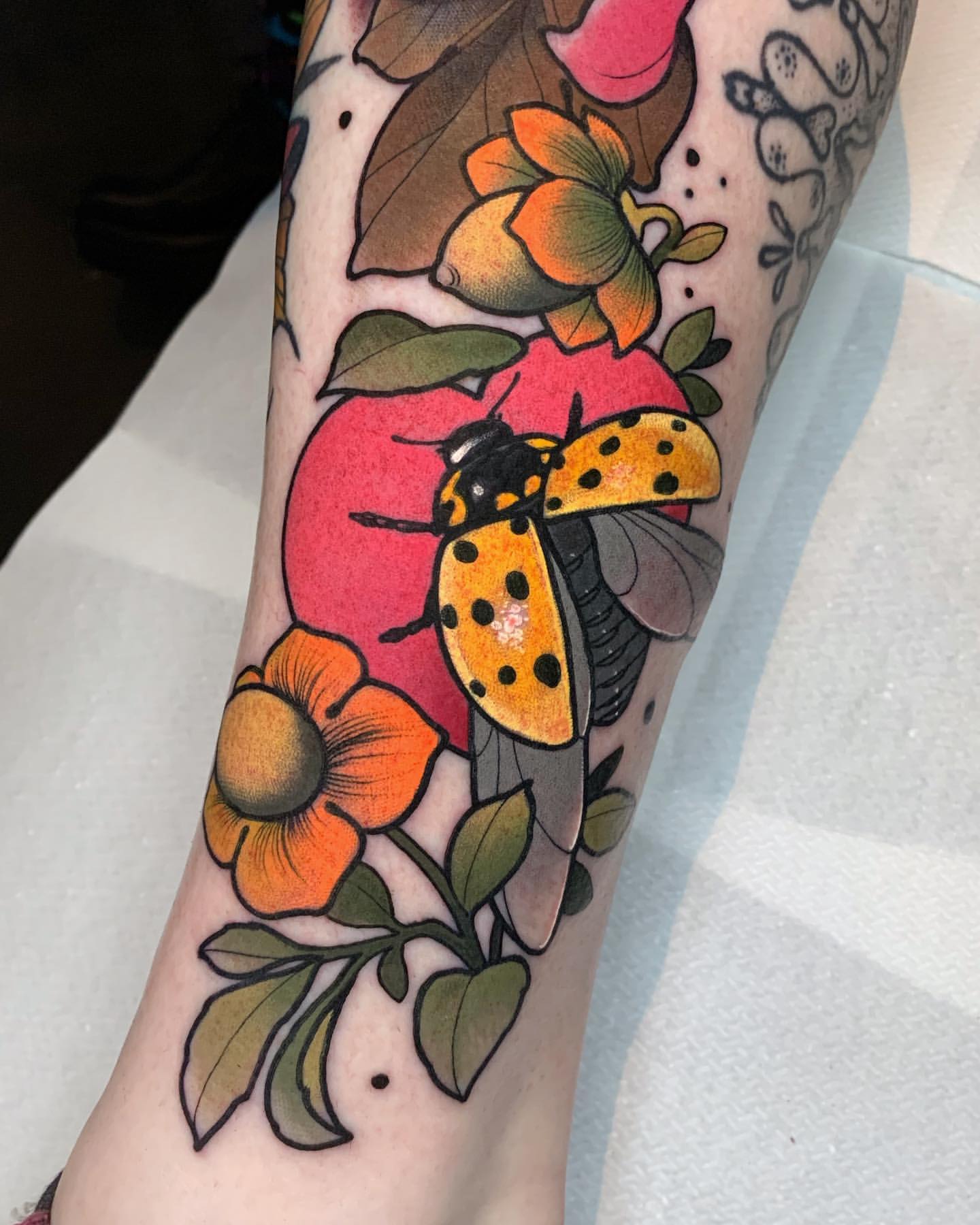 Ladybug Tattoo Ideas 9