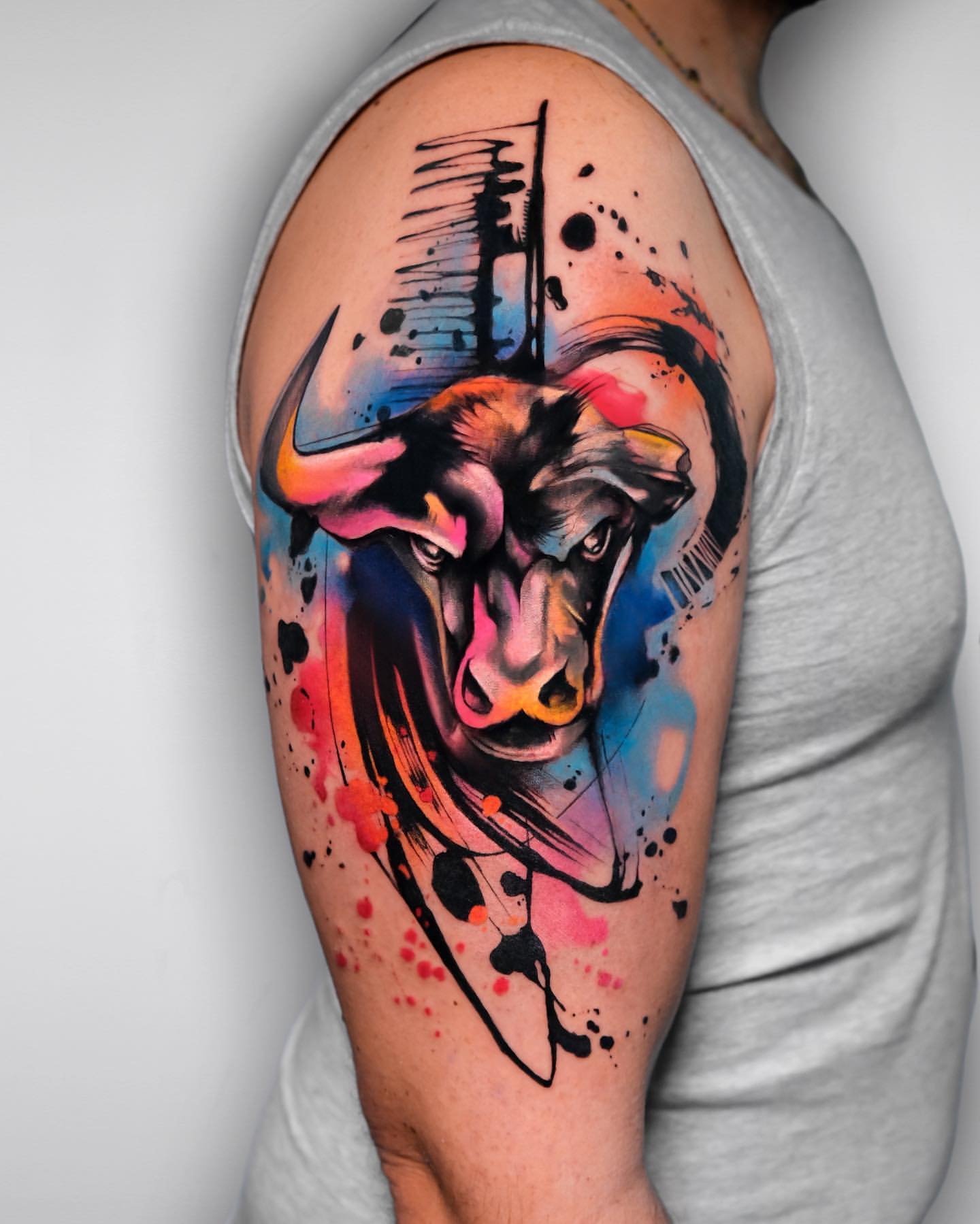 Bull Tattoo Ideas 17