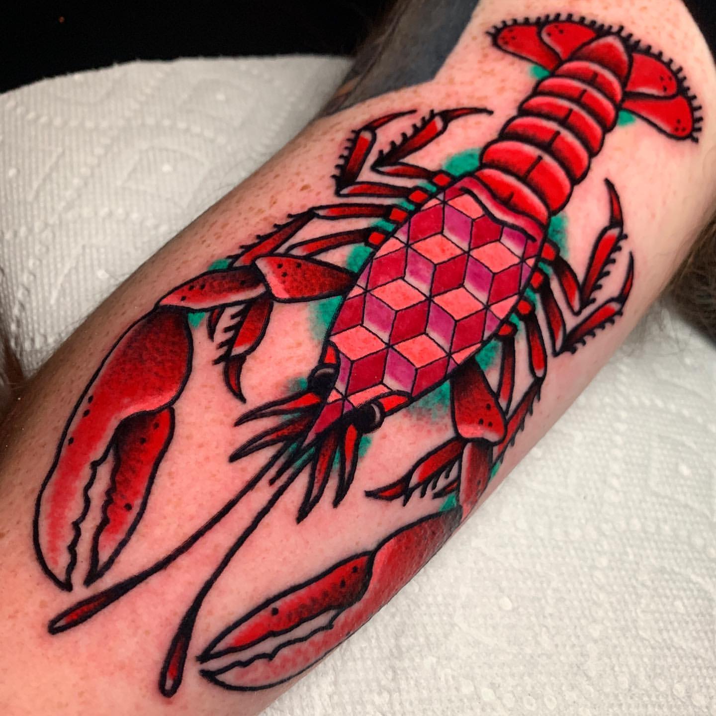 Lobster Tattoo Ideas 26