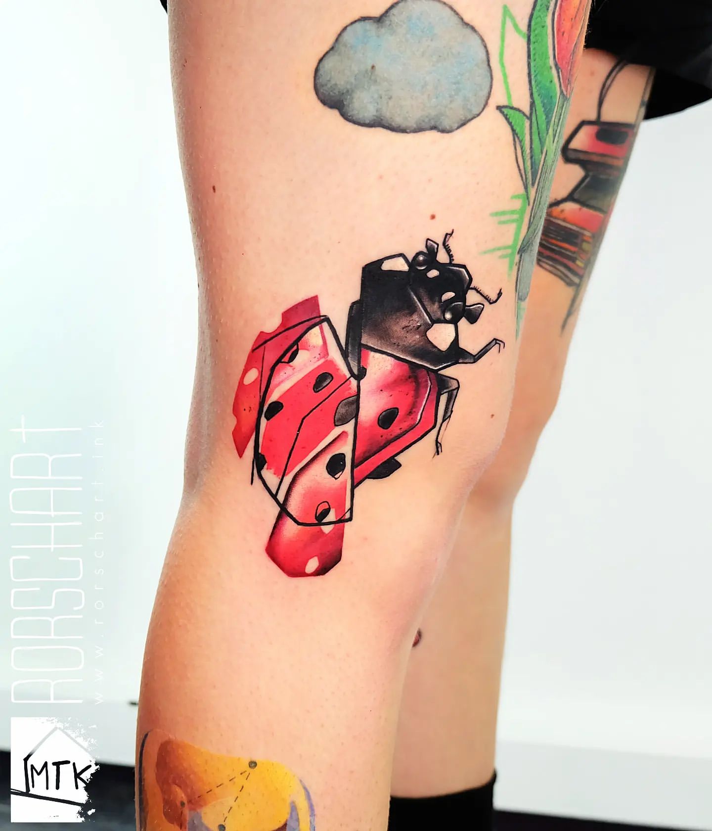 Ladybug Tattoo Ideas 15