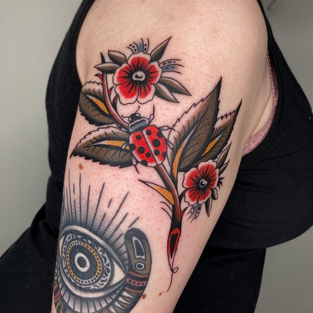 Ladybug Tattoo Ideas 18