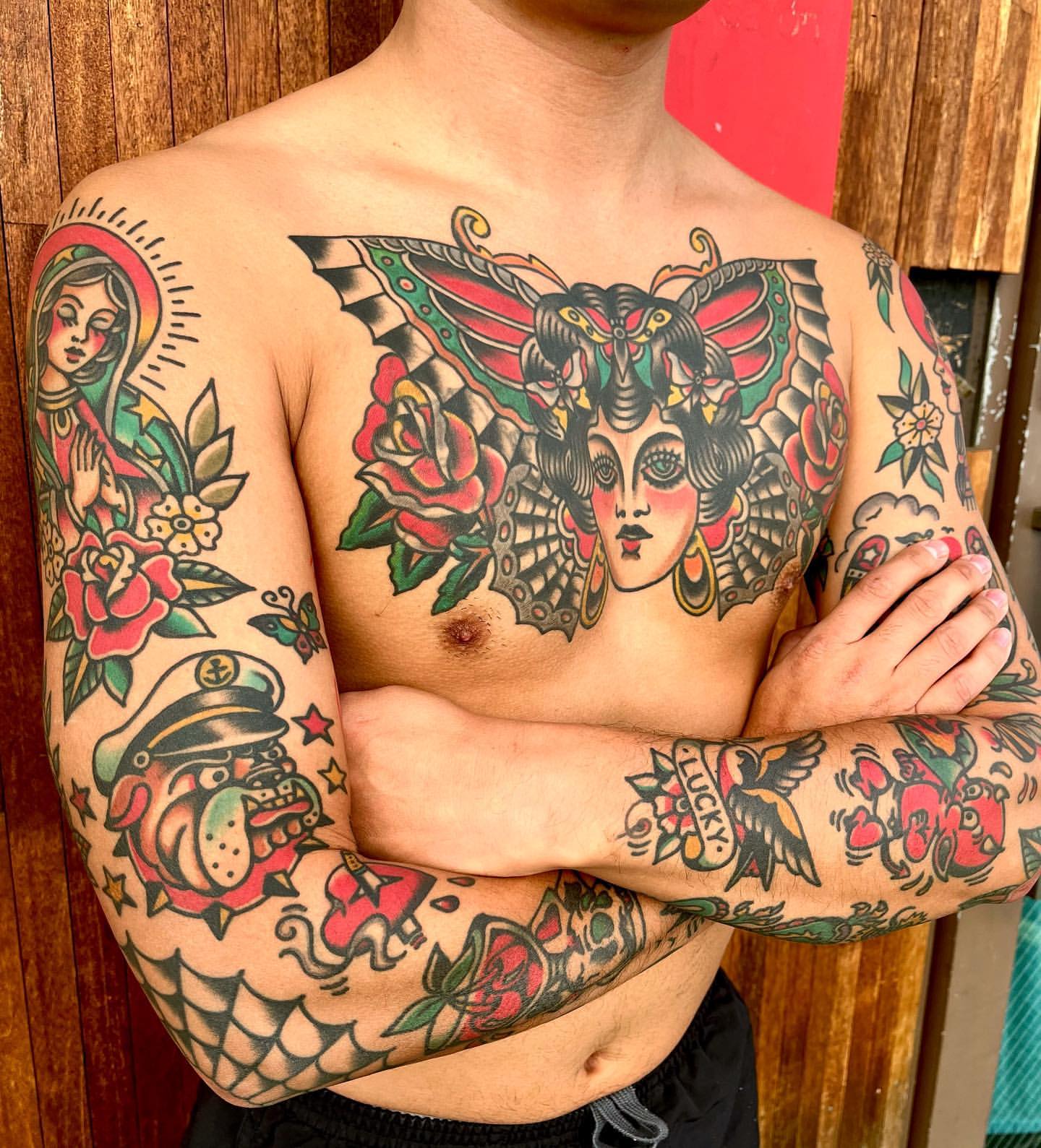 American Traditional Tattoo Ideas 34