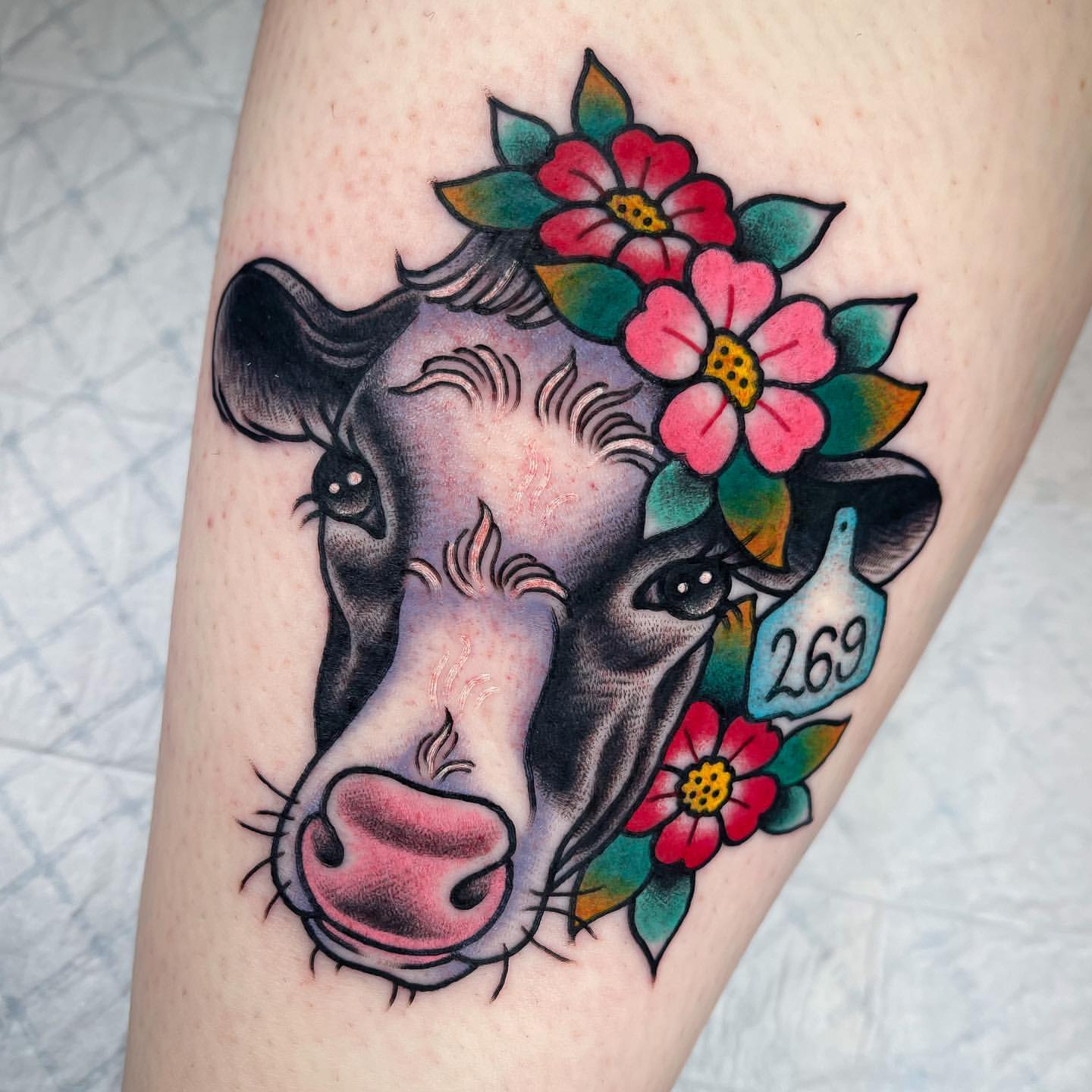 Cow Tattoo Ideas 26