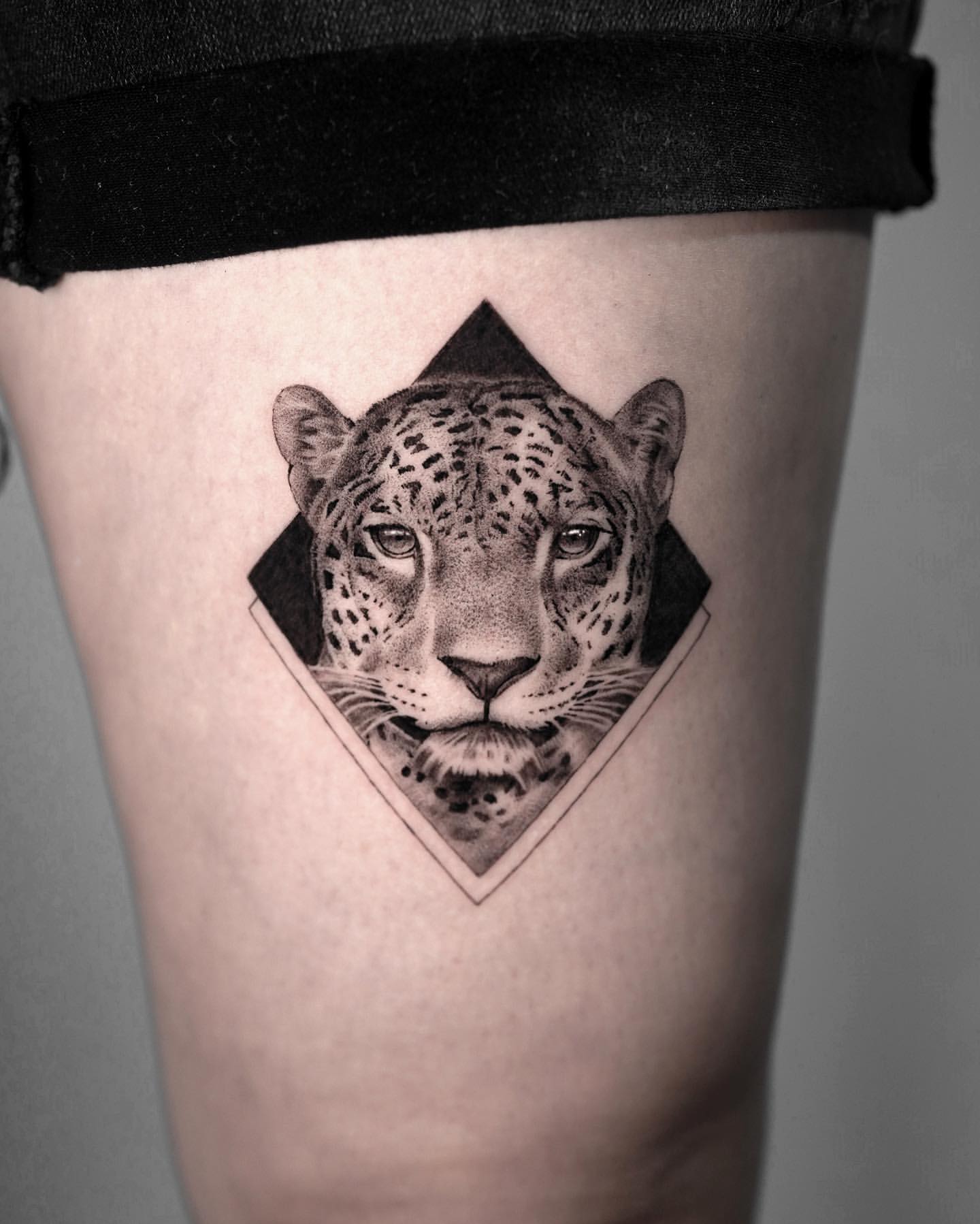 Leopard and Jaguar Tattoo Ideas 22