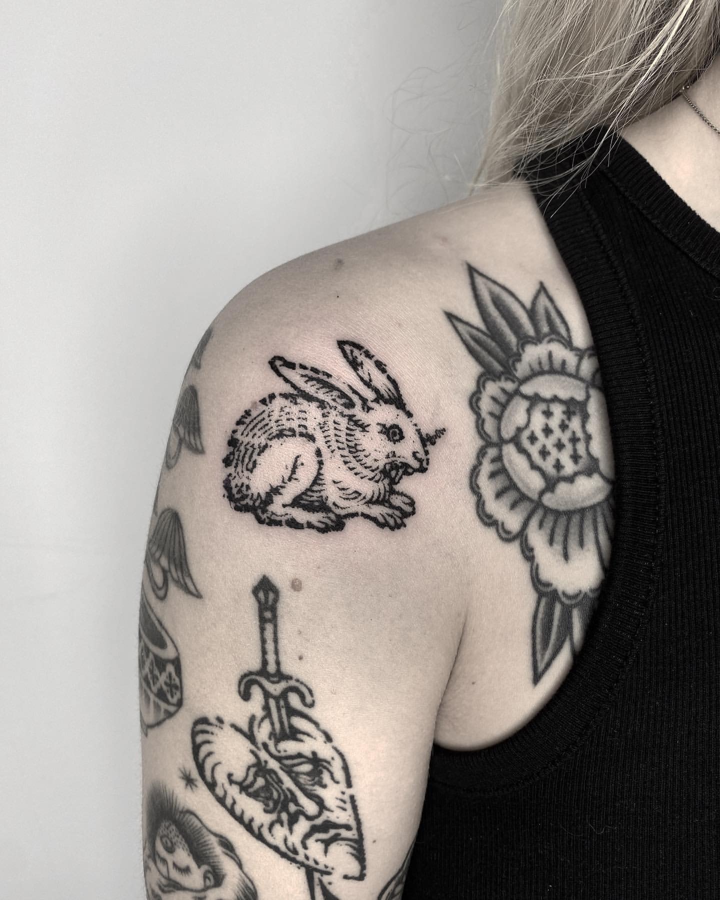 Rabbit Tattoo Ideas 22