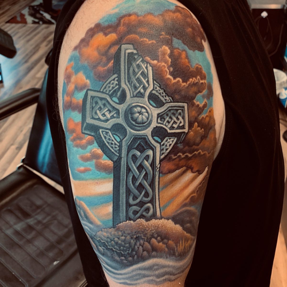 Celtic Cross Tattoo Ideas 6