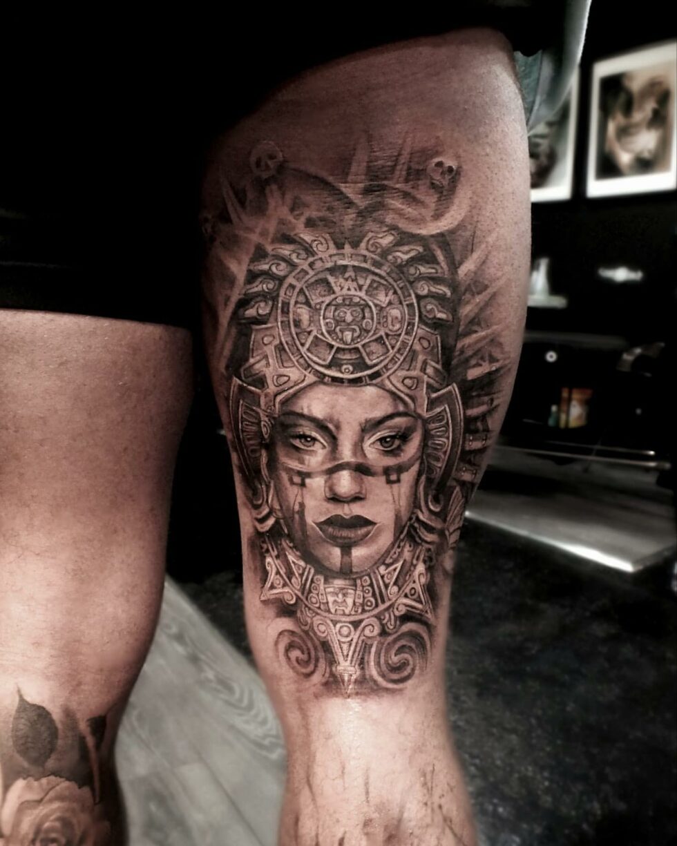 33 Striking Aztec Tattoo Ideas for Men & Women in 2024