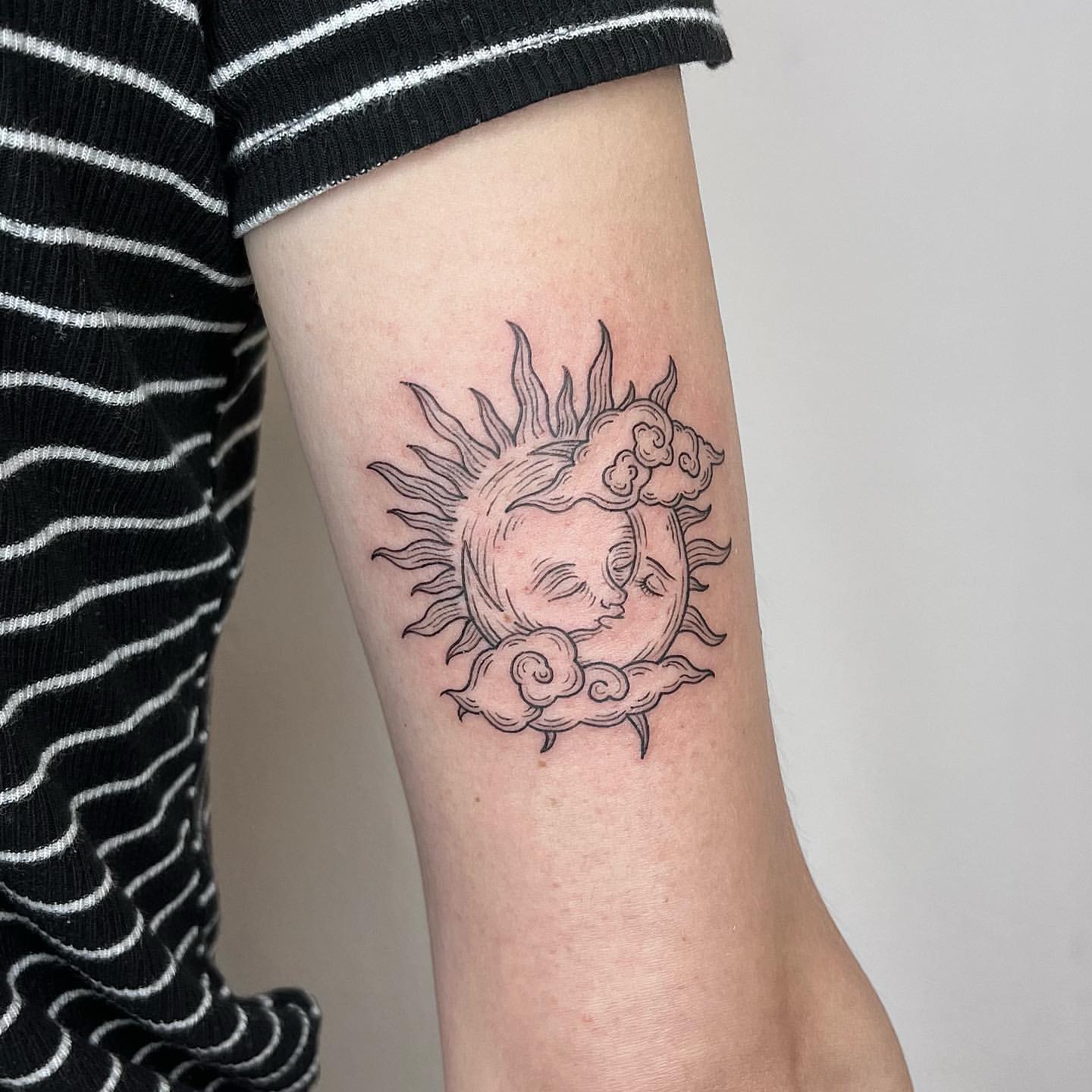 Sun and Moon Tattoo Ideas 12