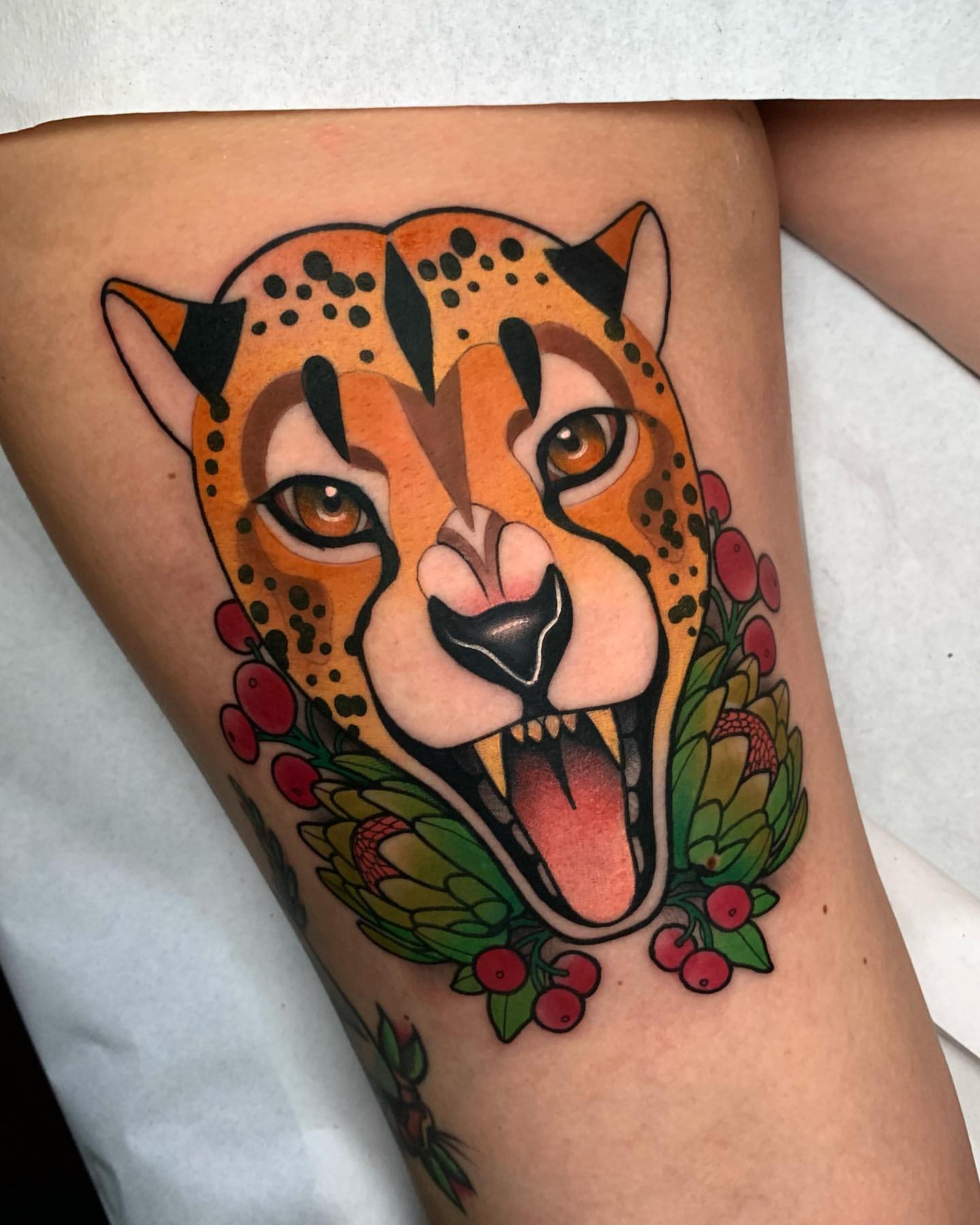 Cheetah Tattoo Ideas 21