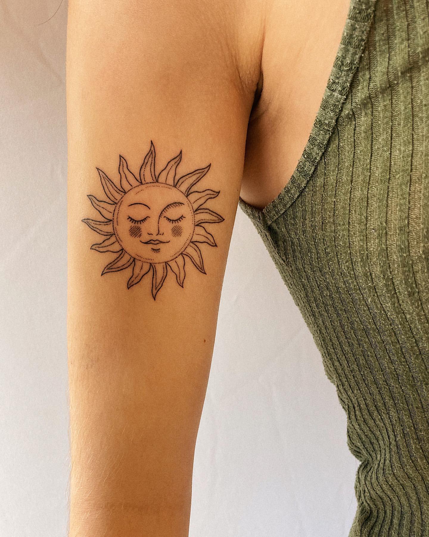 Sun Tattoo Ideas 6