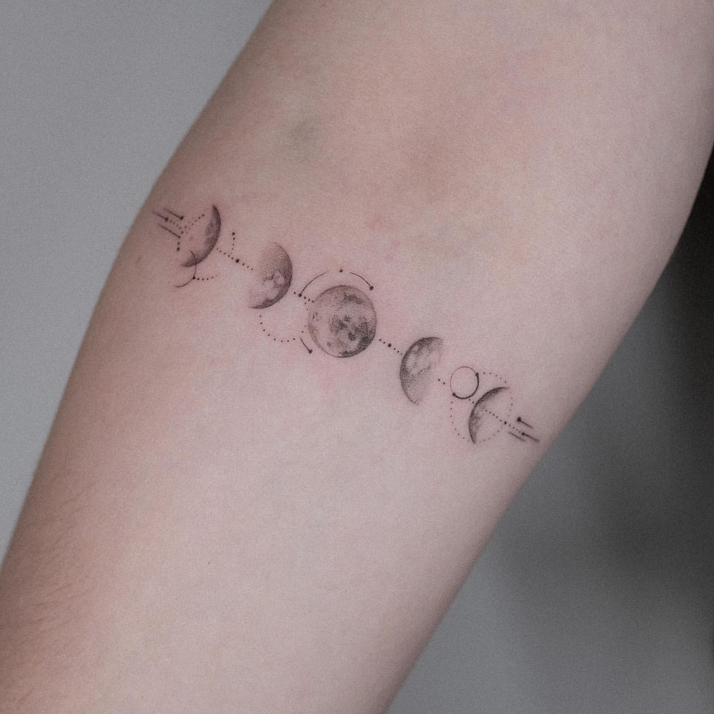 Moon Phases Tattoo Ideas 22