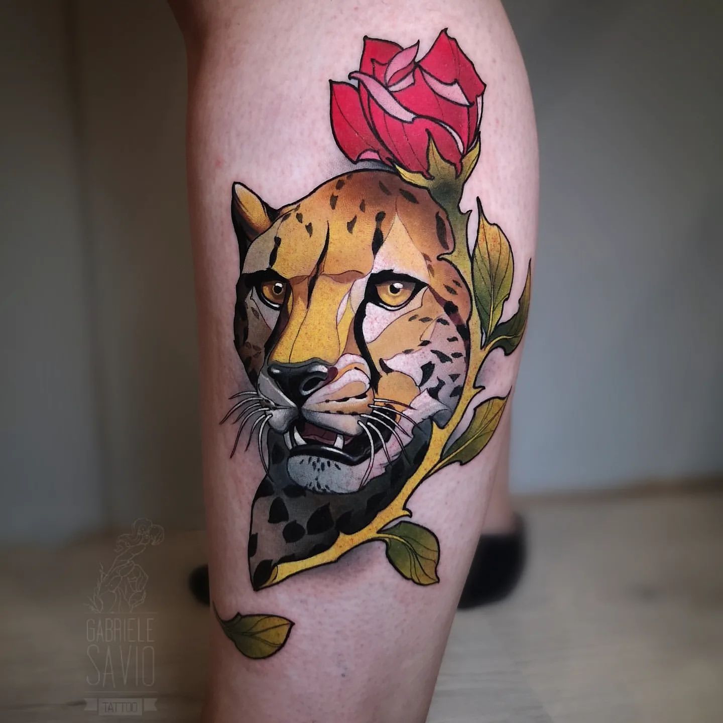 Cheetah Tattoo Ideas 25