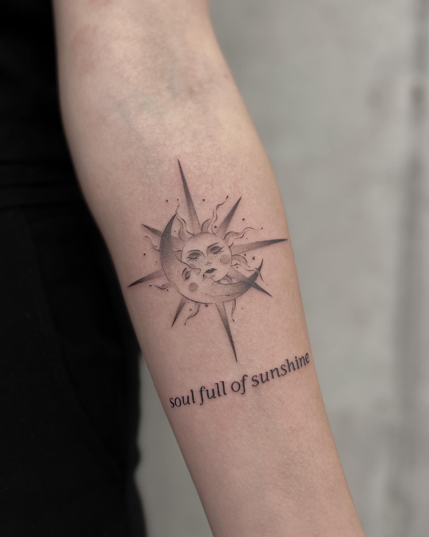 Sun and Moon Tattoo Ideas 23