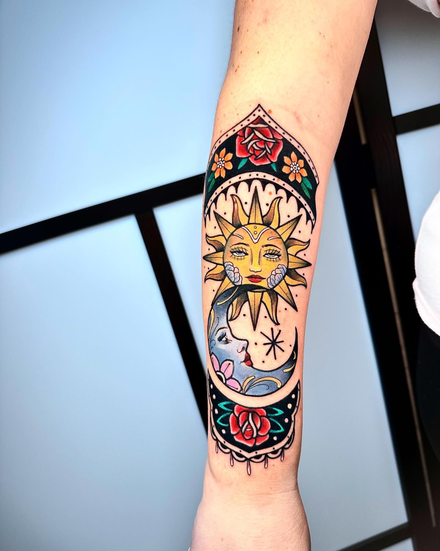 Sun and Moon Tattoo Ideas 24