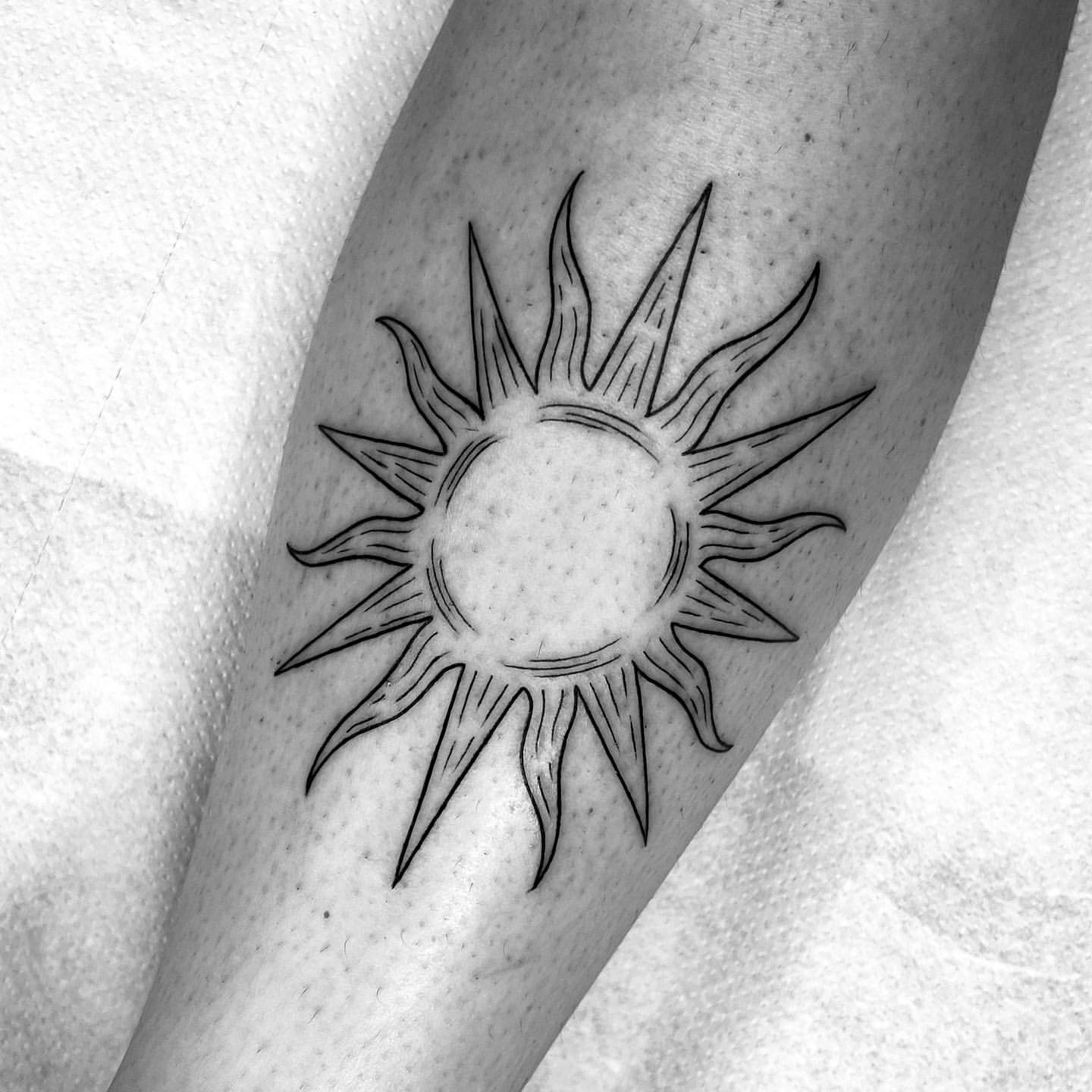 Sun Tattoo Ideas 28